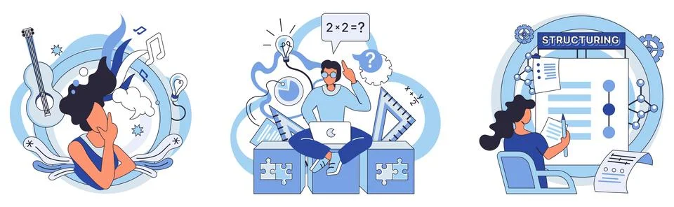 Process optimization. Efficiency and effectiveness go hand in hand in Illustrazione stock