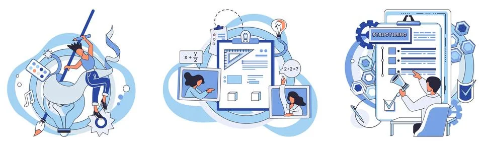 Process optimization. Methodical development is necessary for effective 스톡 일러스트