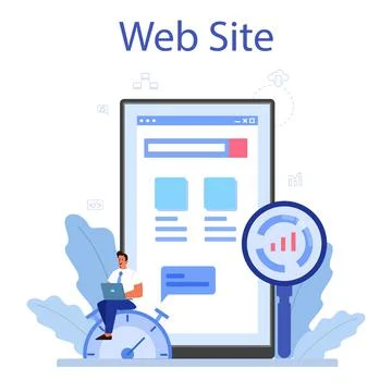 Process optimization online service or platform. Idea of business 스톡 일러스트