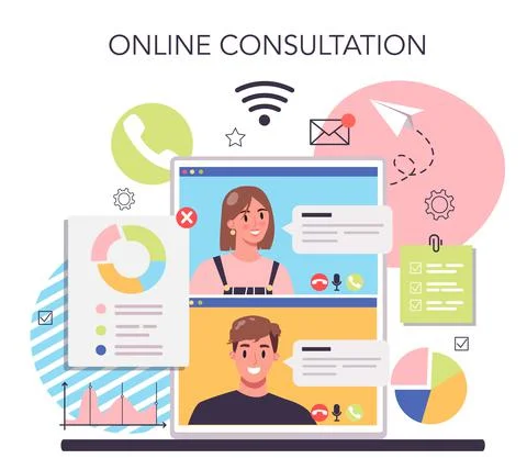 Process optimization online service or platform. Idea of business 스톡 일러스트