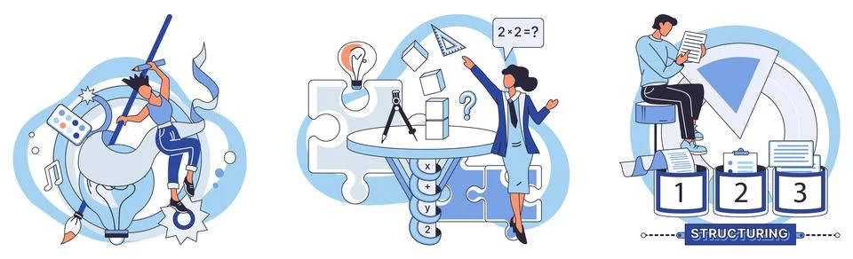 Process optimization. Productivity is maximized through efficient optimization Stock Illustration