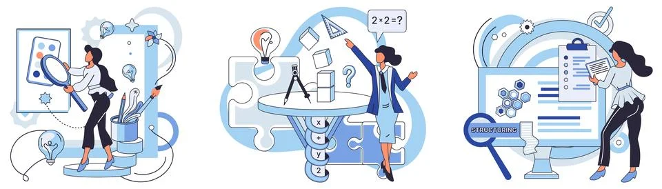 Process optimization. Strategic development is crucial for effective Stock Illustration