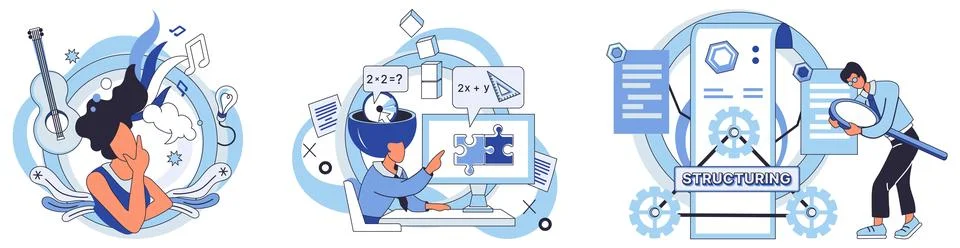 Process optimization. Successful businesses prioritize constant improvement Stock Illustration