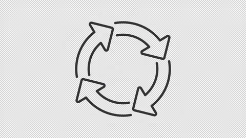 Process outline animation Stock Footage 344175006