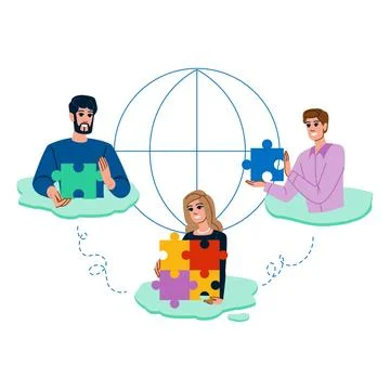 Process outsourcing vector Stock Illustration