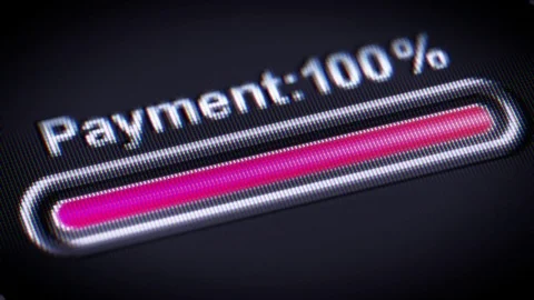 Process of Payment on a screen. Stock Footage 73833833