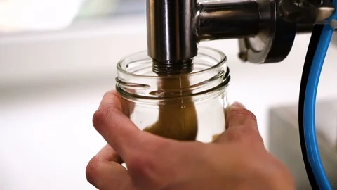 Process of peanut processing, Production process of roasted peanuts. Stock Footage 86399008