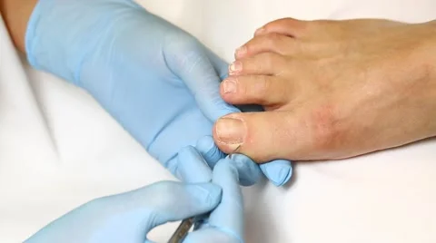 Process of pedicure at beauty salon Stock Footage 57500334