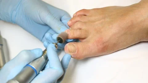Process of pedicure at beauty salon Stock Footage 57500830