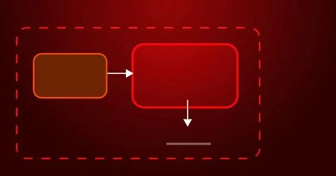 Process pipeline input flowing into a system block and producing output. So.. Illustrazione stock
