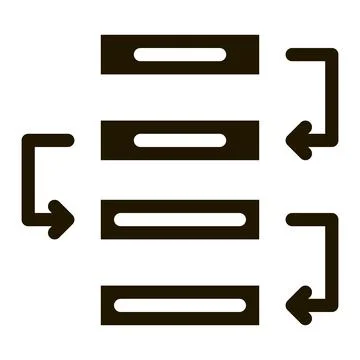 Process Plan Icon Vector Glyph Illustration Stock Illustration