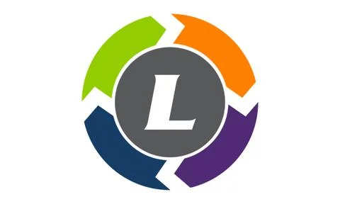 Process Planner Center Letter L Stock-Illustration