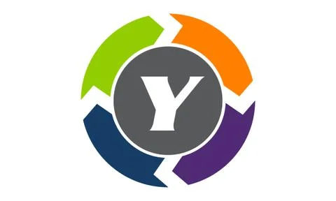Process Planner Center Letter Y 스톡 일러스트