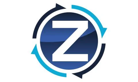 Process Planner Center Letter Z Illustrazione stock