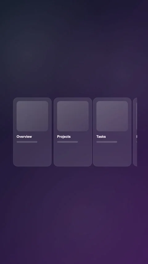 Process Planning Studio Premium Gradient SaaS Interface Vertical Animation Stock Footage 345154478