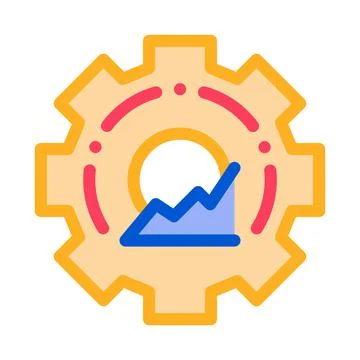 Process policy color icon vector illustration sign Ilustração Stock