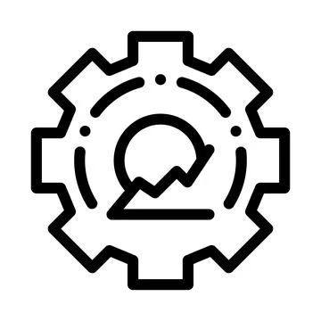 Process policy line icon vector illustration sign Illustrazione stock