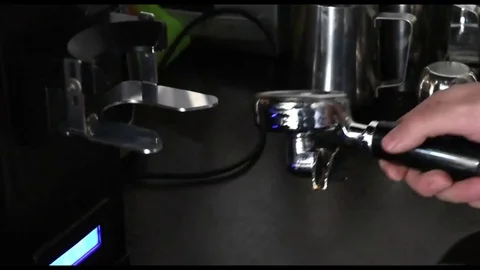 Process of preparation of aromatic black coffee Stock Footage 74102572