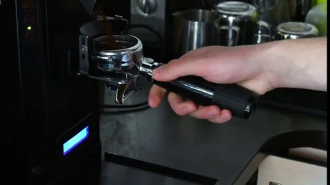 Process of preparation of aromatic coffee Stock Footage 74102519