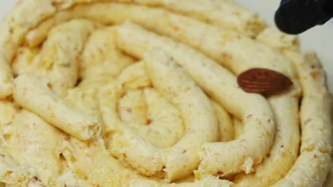 Process of preparation of Christmas or Easter cakes with chocolate, Stock Footage 297070718