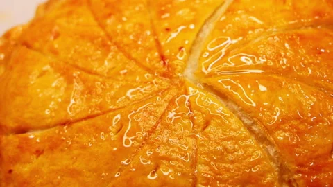 Process of preparation of Christmas or Easter cakes with chocolate, Stock Footage 297070723