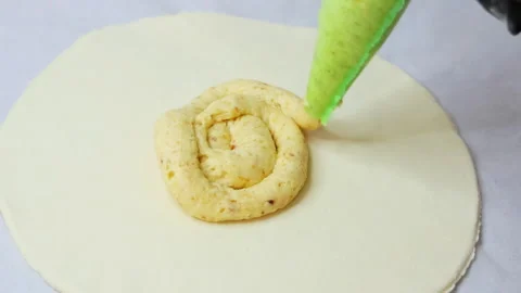 Process of preparation of Christmas or Easter cakes with chocolate, Stock Footage 297070731