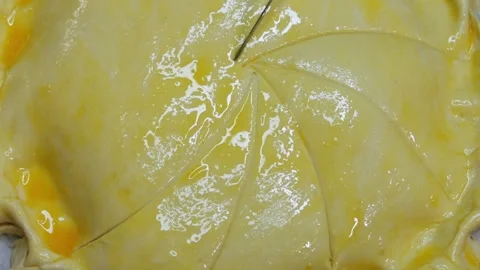 Process of preparation of Christmas or Easter cakes with chocolate, Stock Footage 297070734