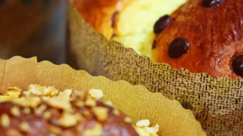 Process of preparation of Christmas or Easter cakes with chocolate, Stock Footage 297072911