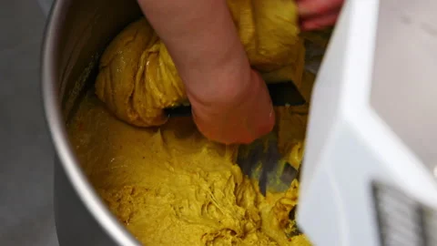 Process of preparation of Christmas or Easter cakes with chocolate, Stock Footage 297073023