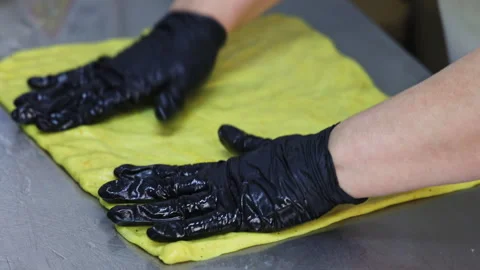 Process of preparation of Christmas or Easter cakes with chocolate, Stock Footage 297073241