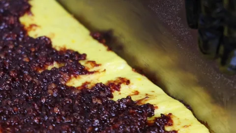 Process of preparation of Christmas or Easter cakes with chocolate, Stock Footage 297073351