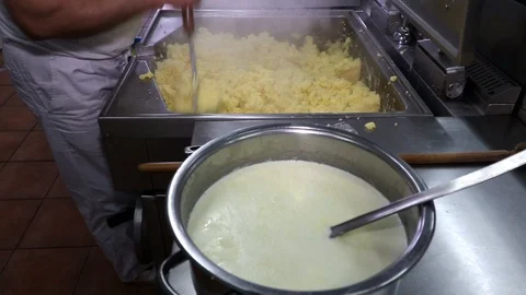 Process of preparation of mashed potatoes Stock Footage 90232060