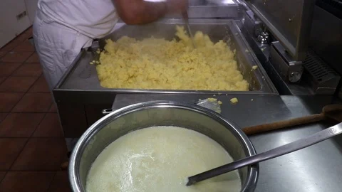 Process of preparation of mashed potatoes Video stock 90232307