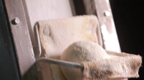 Process Of Preparing Bread Dough Before Being Baked. Bread Factory Video stock 68506410