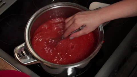The process of preparing a candy for christmas cake Stock-Footage 166433518