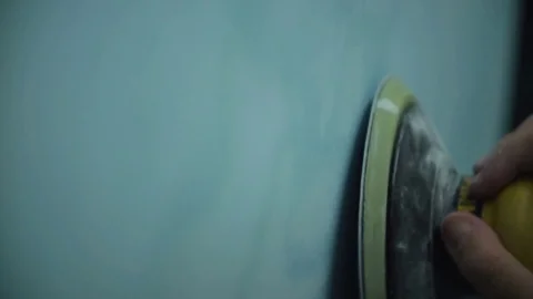 The process of preparing the car for painting. Car repair shop. Stock Footage 85070382