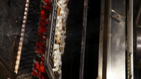 Process of preparing catering plastic mini cups Stock Footage 262989527