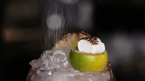 Process of preparing a cocktail  in gastrobar Stock Footage 61866126