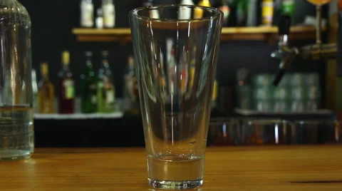 The process of preparing the cocktail in a glass Stock Footage 67101913