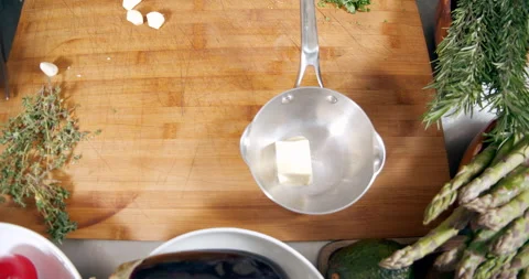 The process of preparing delicious and healthy food. Fresh vegetables around a Stock Footage 149126301