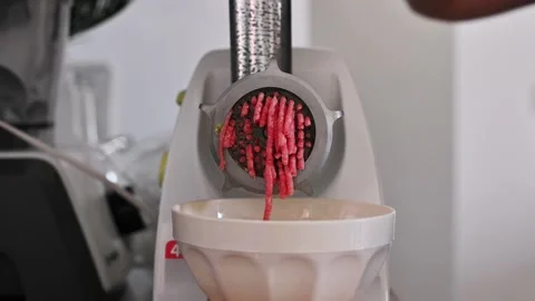 The process of preparing the fillet for cutlets at home in the kitchen. Stock Footage 130172837