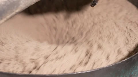 The process of preparing molding sand Stock Footage 279209067