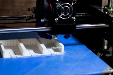 The process of printing on a 3D printer 스톡 사진