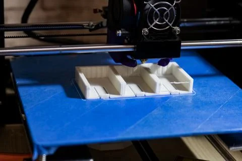 The process of printing on a 3D printer 스톡 사진
