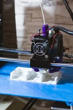 The process of printing on a 3D printer 스톡 사진