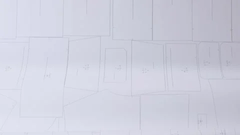 Process printing patterns and designs in garment factory Video stock 313434150