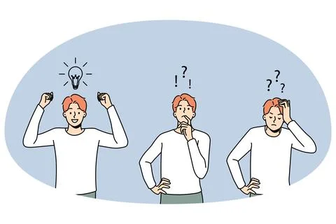 Process of problem solving Illustrazione stock