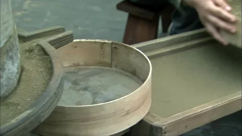 The process of processing and making traditional Chinese medicine Stock Footage 261641073