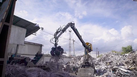 The process of processing metallic materials, perhaps it's wires, the machine Video stock 81423933