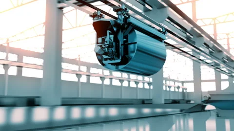 The Process Of The Production Of Concrete Slabs Stock Footage 66828185